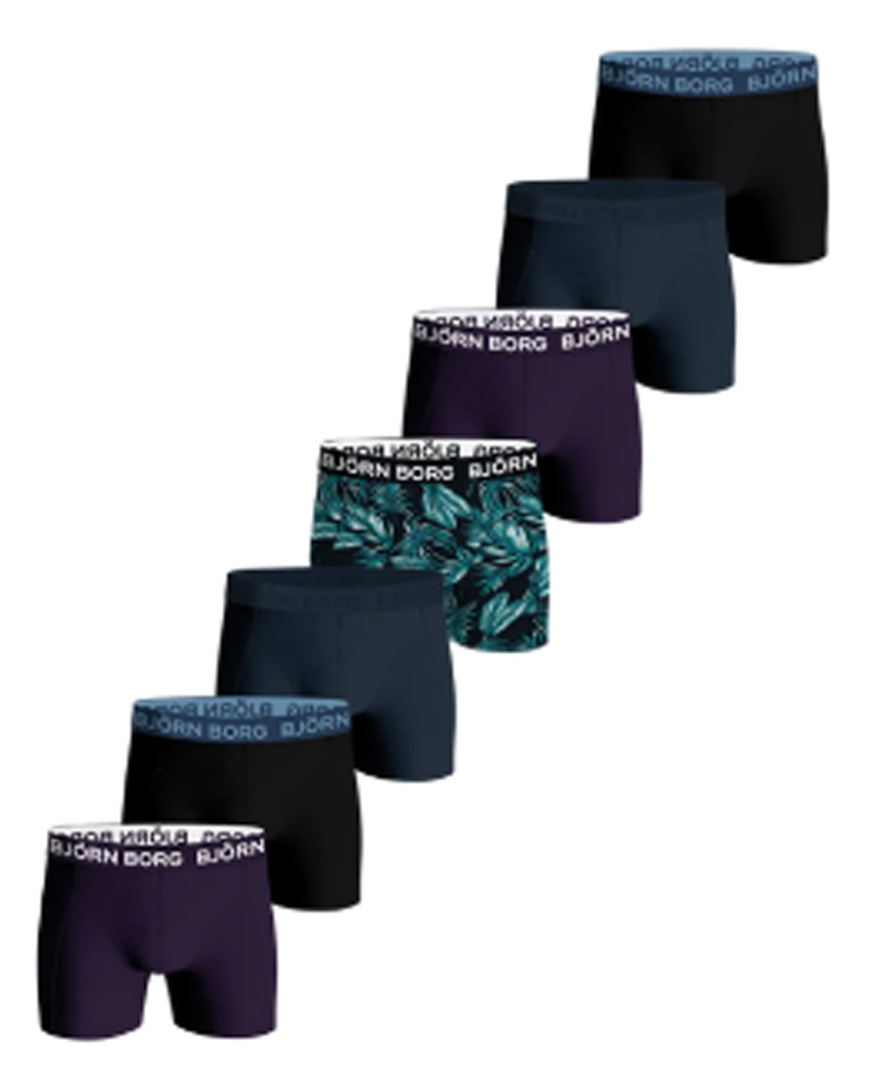 Björn Borg Cotton Stretch Shorts 7-pack Str. XL 7 stk.