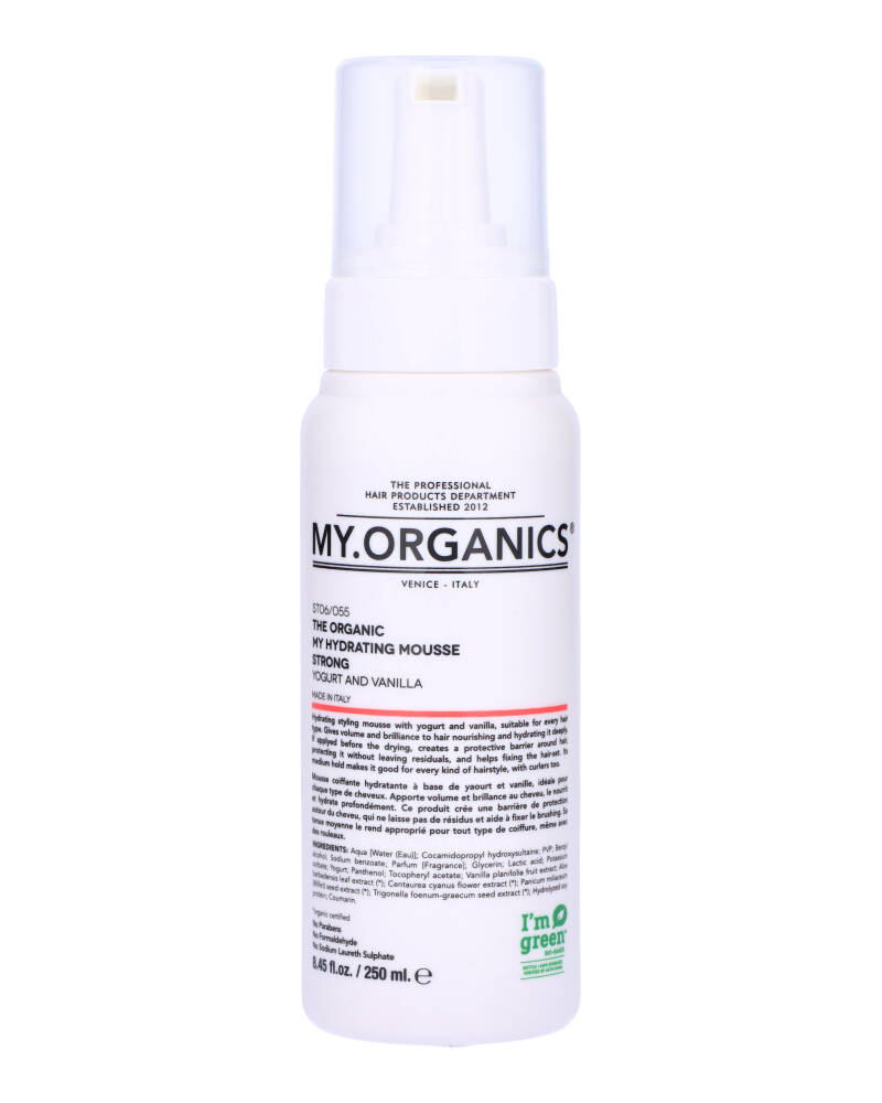 My.Organics The Organic My Hydrating Mousse Strong Yogurt And Vanilla 250 ml