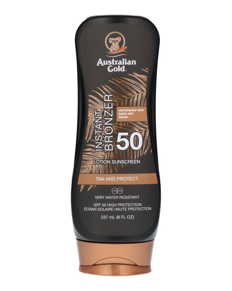 Australian Gold Instant Bronzer Lotion Sunscreen 50 237 ml