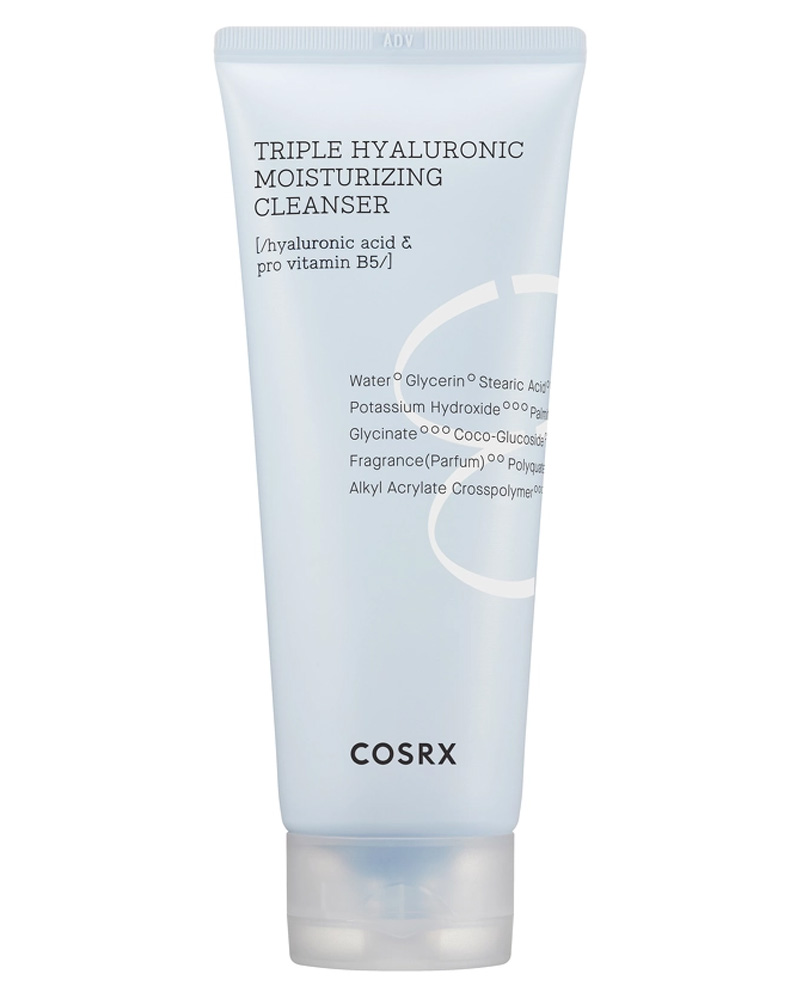 CosRx Triple Hyaluronic Moisture Cleanser Fuktighetsgivende ansiktsrenseskum 150 ml