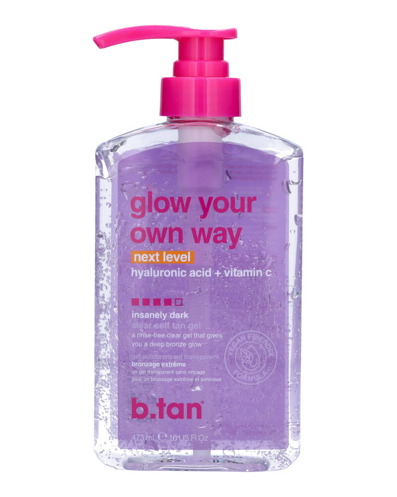 b.tan Glow Your Own Way Clear Self Tan Gel Next Level 473 ml