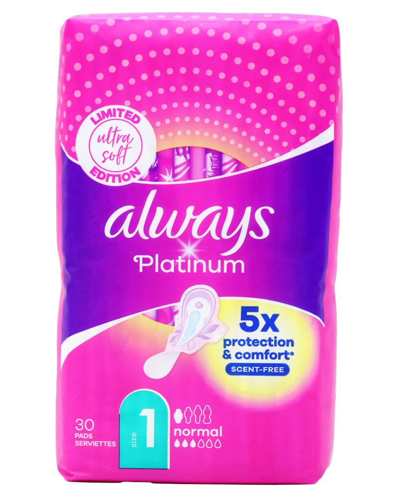 Always Platinum Normal Sanitary Pads with Wings   30 stk.