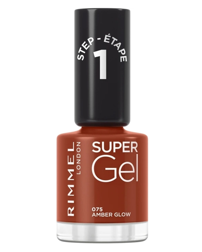 Rimmel London Super Gel 075 Nail Polish Amber Glow 12 ml