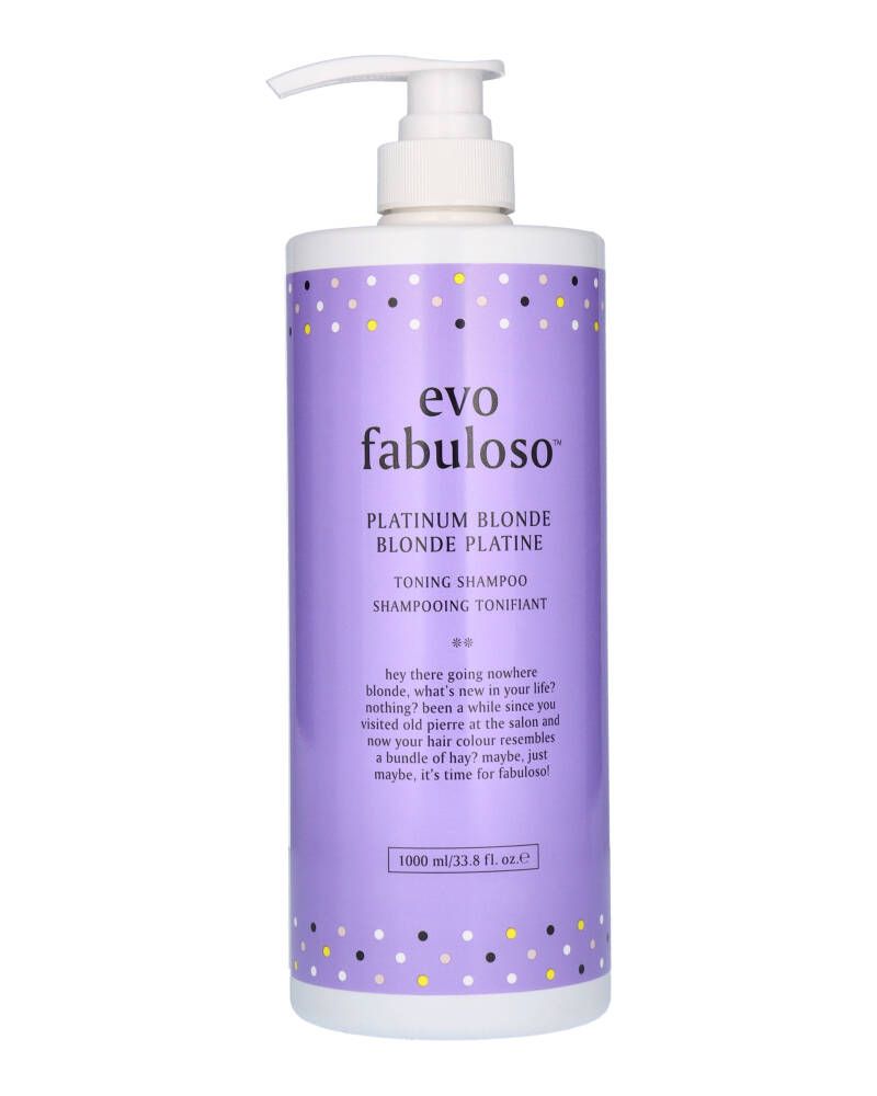 Evo Fabuloso Platinum Blonde Toning Shampoo 1000 ml