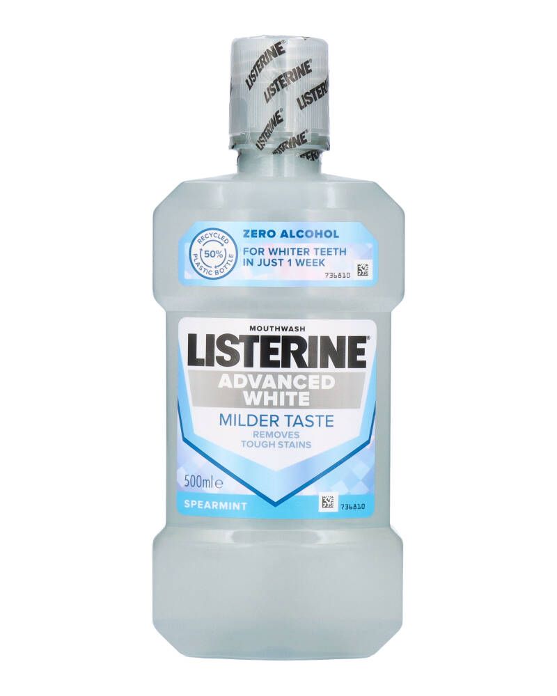 Listerine Advanced White Milder Taste Spearmint 500 ml