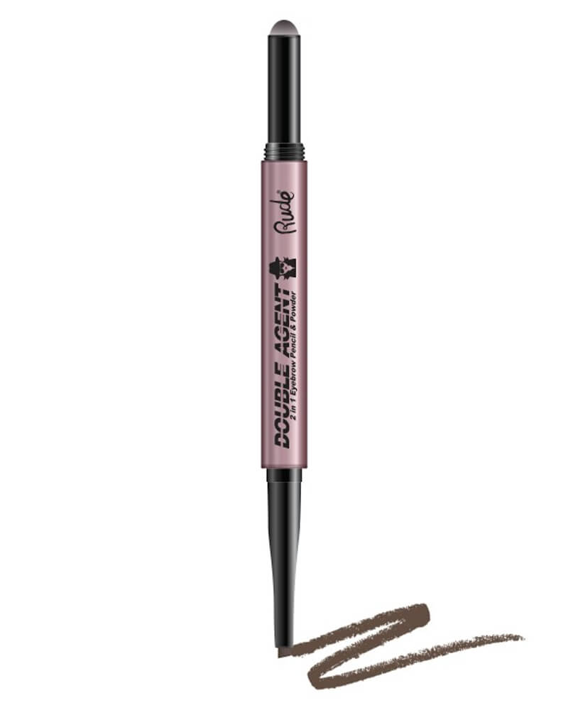 Rude Cosmetics Double Agent 2 in 1 Eyebrow Pencil & Powder Neutural Brown 0 g