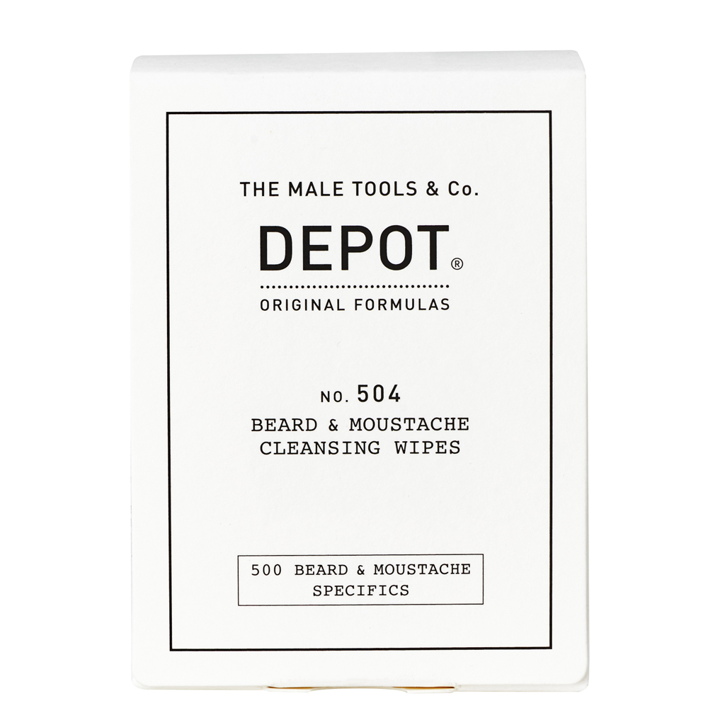 Depot No. 504 Beard & Moustache Cleansing Wipes