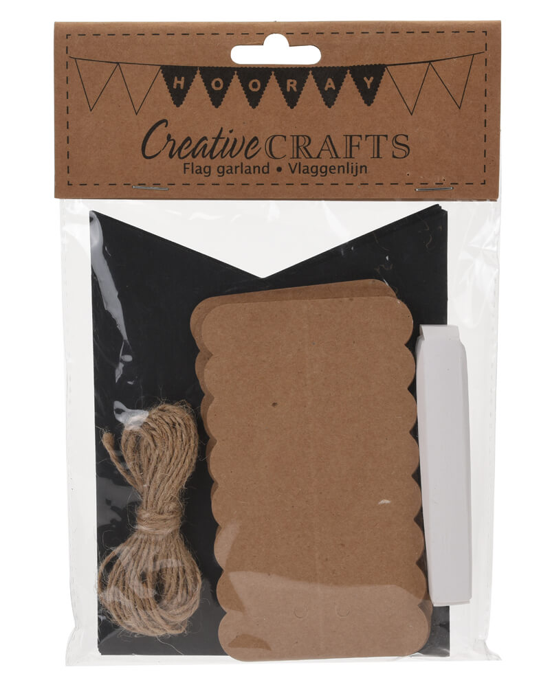 Party Collection Flag Garland Black 1