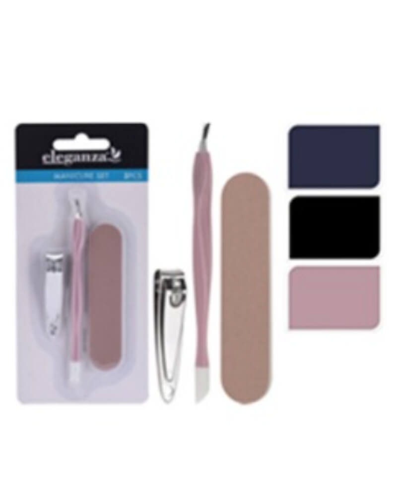 Eleganza Manicure Set Navy 3 stk.