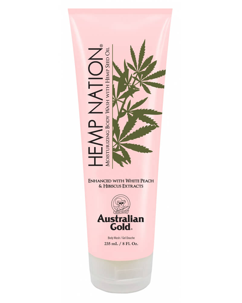 Australian Gold Hemp Nation White Peach & Hibiscus Body Wash (U) 235 ml