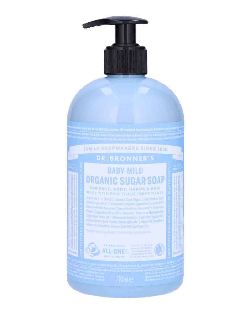 Dr. Bronner's Organic Pump Soap Baby Mild (Unscented) 710 ml