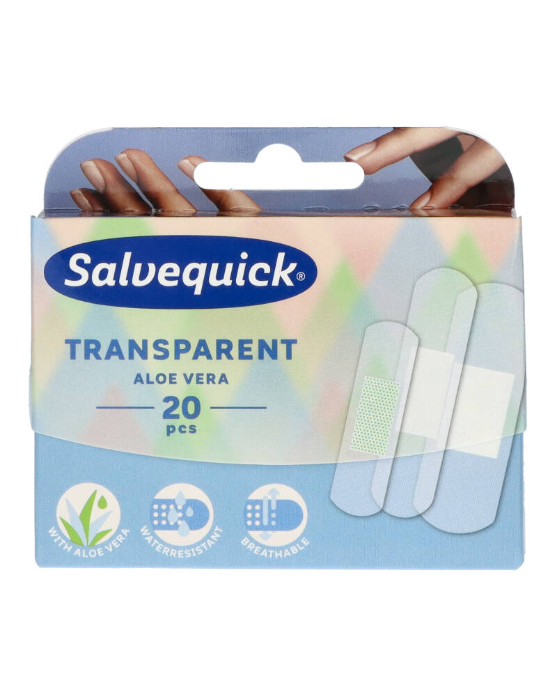 Salvequick Transparent Aloe Vera Band Aid 20 stk.