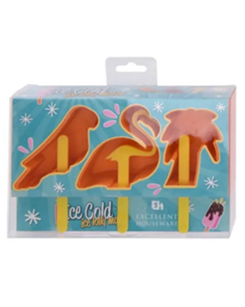 Excellent Houseware Ice Lolly Maker Orange   3 stk.
