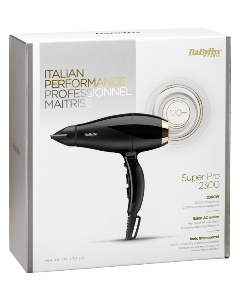 Babyliss Hårtørrer Super Pro 2300 6714E 1 stk.