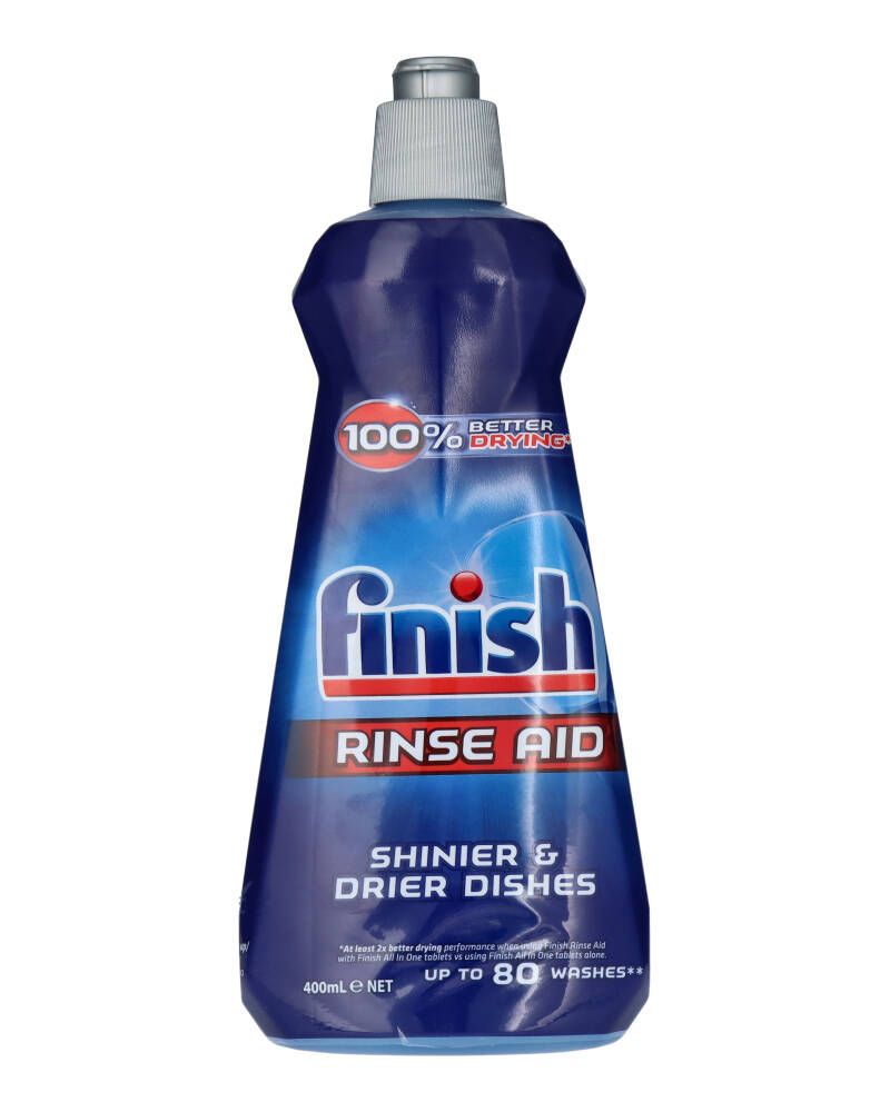 Finish Rinse Aid Shinier & Drier Dishes Tøymykner 400 ml