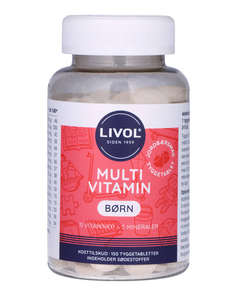 Livol Multivitamin Kids Strawberrytaste   150 stk.