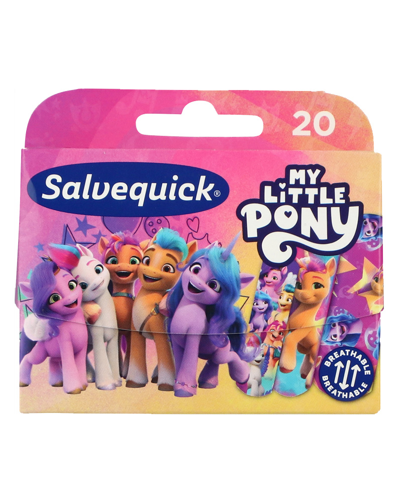 Salvequick Vandafvisende Børneplaster My Little Pony   20 stk.