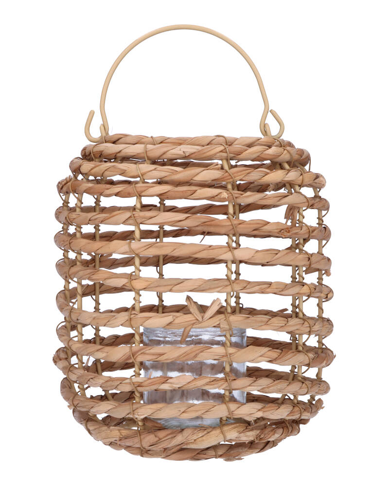Lantern Natural Cattail 19X23C 1 stk.