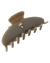 Fan Palm Hair clips Oyster
