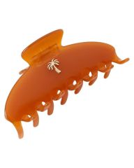 Fan Palm Hair Clips — Amber