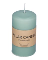 Excellent Houseware Pillar Candle Green 55 x 95 mm