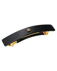 Balmain Cellulose Acetate Barrette pour Cheveux, Black