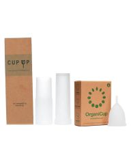 CupUp Innsettingshylse + Valgfrie OrganiCup Menstruasjonskopp