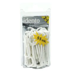 Idento Floss and Stick 2 in 1 - 55 stk - Hvid 