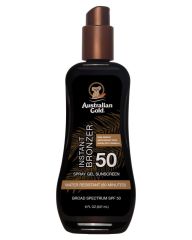 Australian Gold Spray Gel Sunscreen SPF 50 with Instant Bronzer
