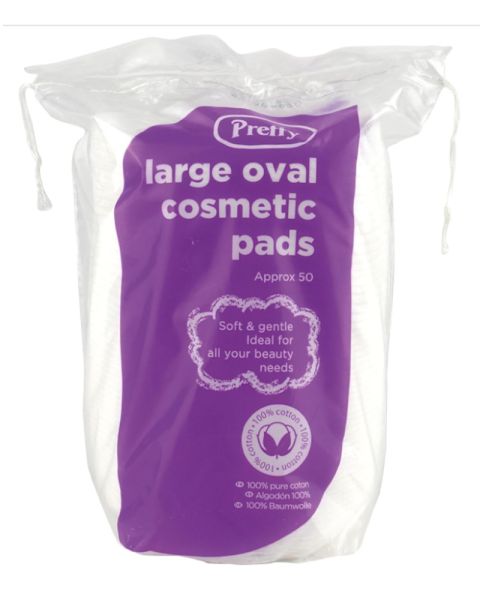 Ganske store ovale kosmetiske puter
