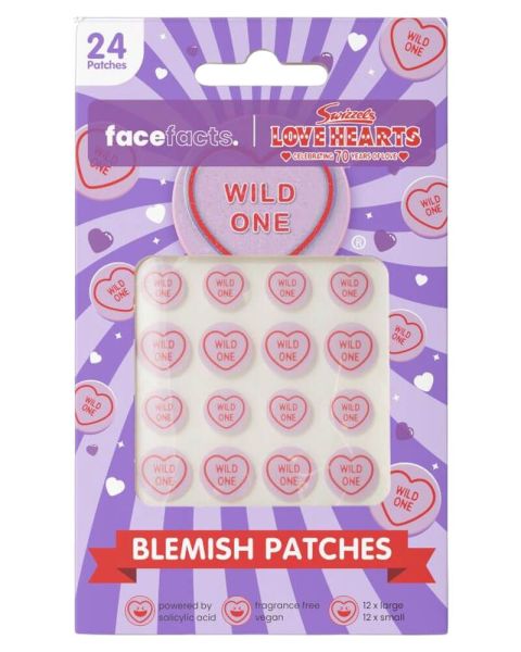 Face Facts x Swizzels Love Hearts Blemish Patches - Wild One Face Facts x Swizzels Love Hearts Blemish Patches - Wild One