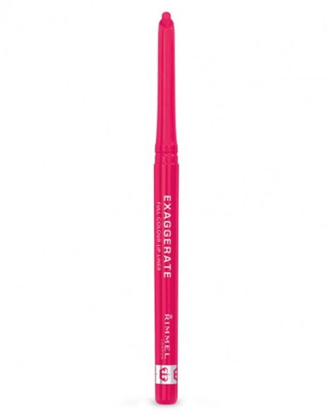 Rimmel Exaggerate Full Colour Lip Liner - Pink A Punch Rimmel Exaggerate Full Colour Lip Liner - Pink A Punch