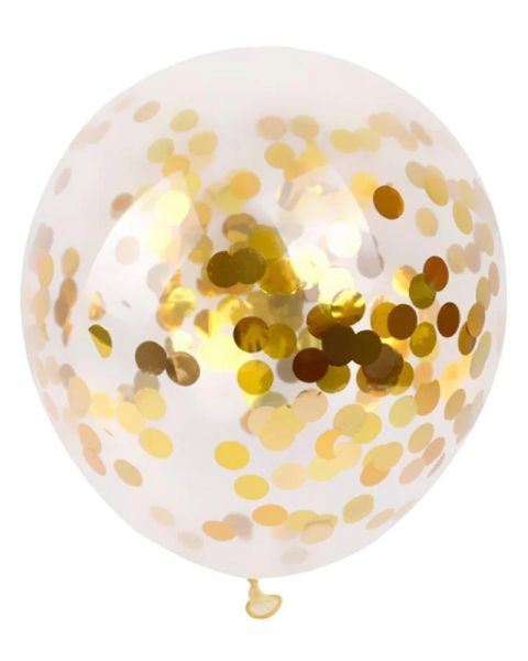Excellent Houseware Balloons With Gold Confetti Excellent Houseware Balloons With Gold Confetti