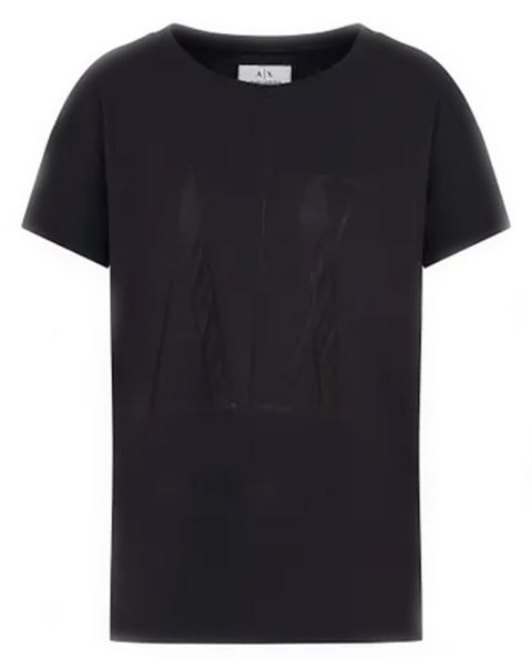 Armani Exchange Icon Period Kvinne T-Shirt Sort M