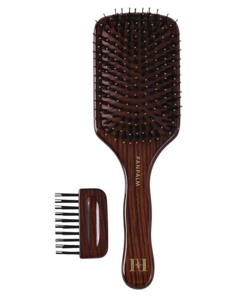 Fan Palm Boar- & Nylon Hairbrush Fan Palm Boar- & Nylon Hairbrush