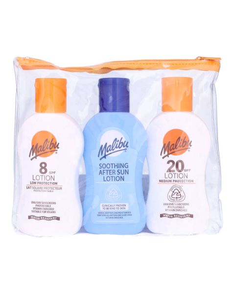 Malibu Sun Protection Travel Pack SPF 8 And 20