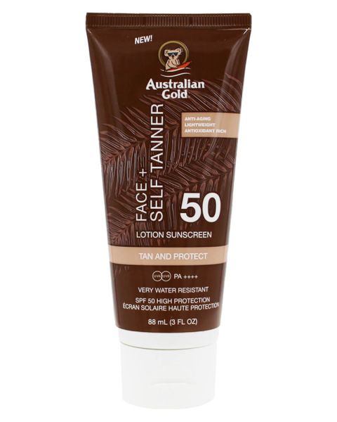 Australian Gold Face + Self Tanner SPF 50 (F)