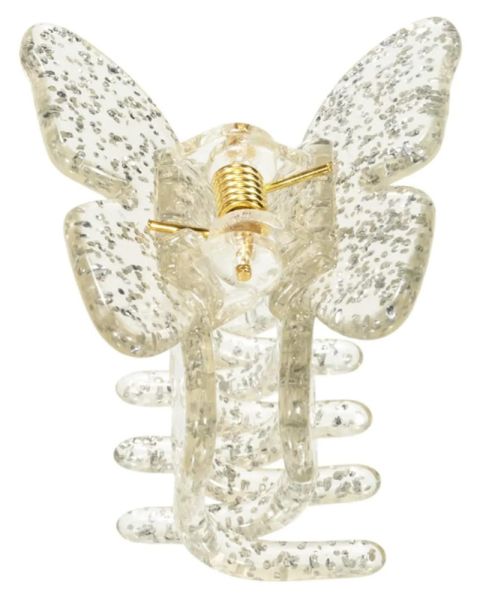 Pico Small Butterfly Claw Silver Glitter Pico Small Butterfly Claw Silver Glitter