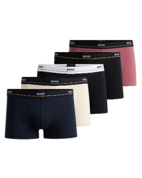 Boss Hugo 5-pack Boxer Trunk Cotton Stretch Str. M