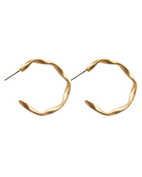 Everneed Maya My Twist Gold Hoop Earrings Everneed Maya My Twist Gold Hoop Earrings