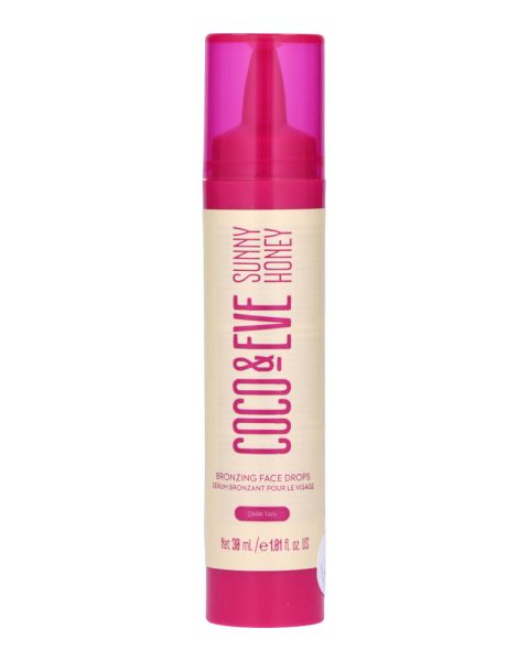Coco & Eve Sunny Honey Bronzing Face Drops Dark Tan
