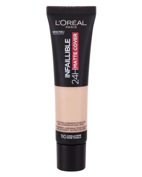 Loreal Infaillible 24-Matte Cover 110 Rose Vanilla Loreal Infaillible 24-Matte Cover 110 Rose Vanilla