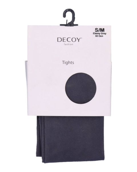 Decoy Fashion Tights (60 Den) Ebony Grey S/M Decoy Fashion Tights (60 Den) Ebony Grey S/M