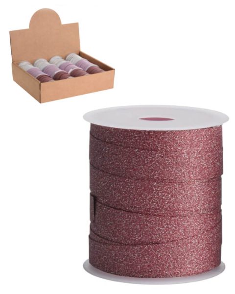 Excellent Houseware  Rødt Glitter Gavebånd