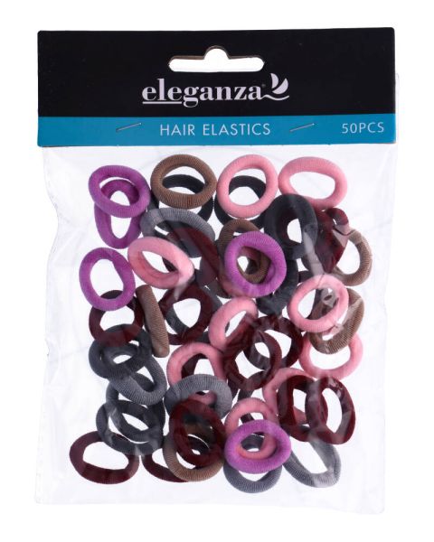 Eleganza Hair Elastics Rosa Og Lilla