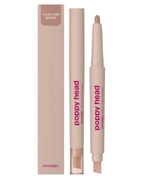 Poppy Head Smudgic Velvet Matt Lipstick 02 Spellbound Nude Poppy Head Smudgic Velvet Matt Lipstick 02 Spellbound Nude