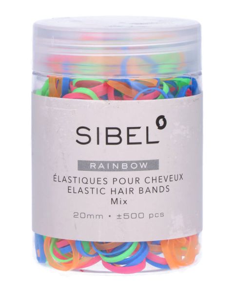 Sibel Rainbow Elastic Hair Bands Mix Art. P000619
