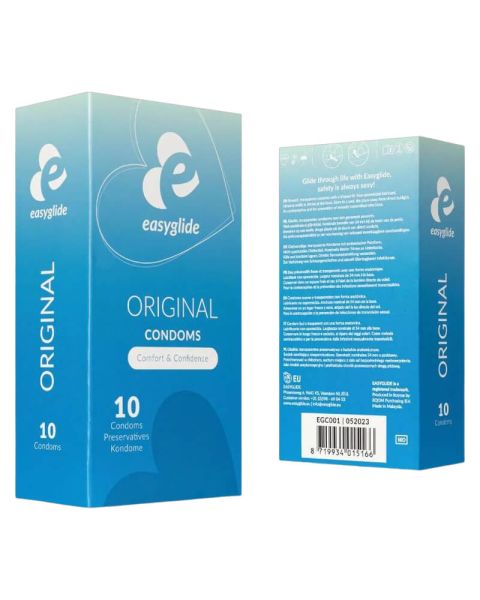 Easyglide Original Condoms Comfort & Confidence 10 pcs. Easyglide Original Condoms Comfort & Confidence 10 pcs.
