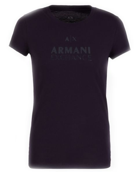 Armani Exchange Kvinne T-Shirt Sort M Armani Exchange Kvinne T-Shirt Sort M