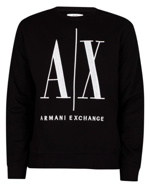 Armani Exchange Mann Sweatshirt Sort XL Armani Exchange Mann Sweatshirt Sort XL
